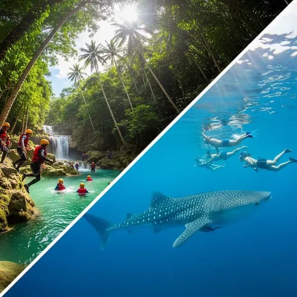 Adventure at Canyoneering + Oslob Whale Sharks